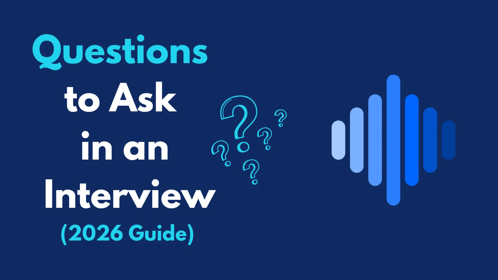 PeakSpeak AI guide banner for questions to ask in an interview