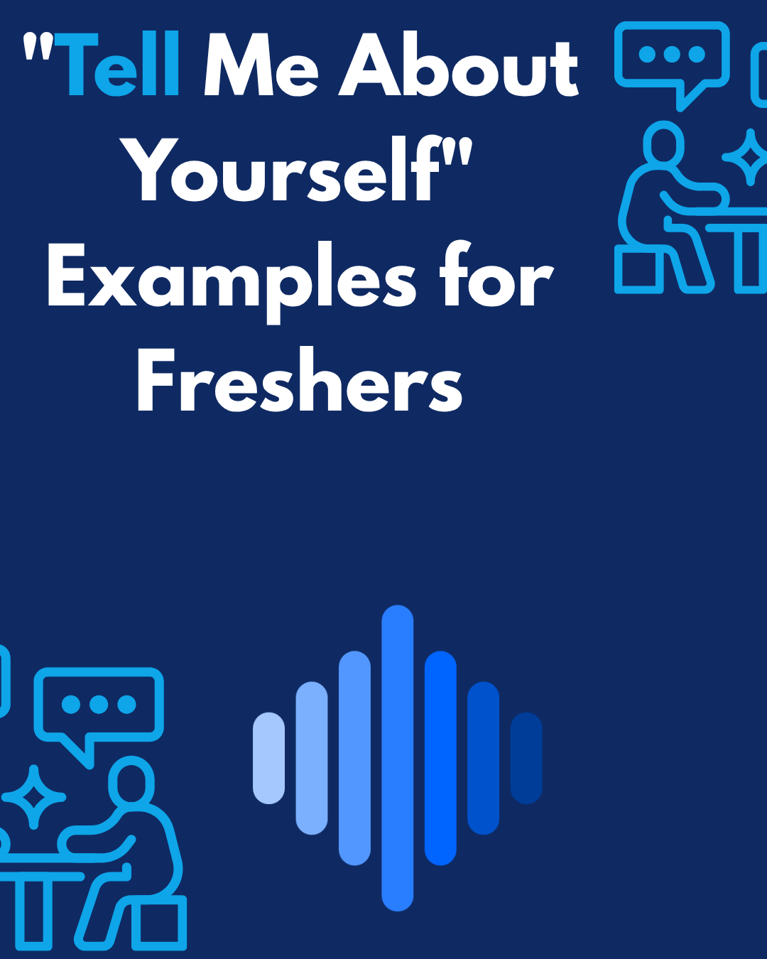 PeakSpeak AI banner for tell me about yourself examples for freshers